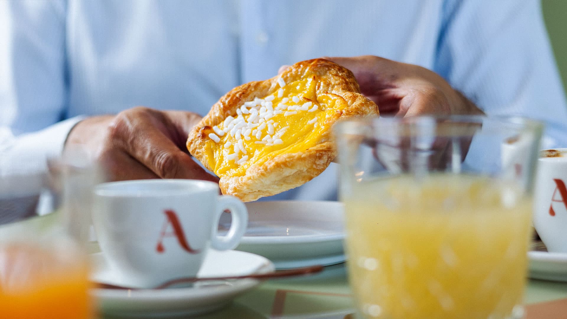 Amletina prodotti colazione caffe spremuta brioche